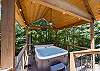 Private Hot Tub Set To The Perfect Temperature