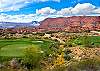 This view is from one of the signature holes at The Ledges Golf Club.