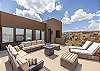 The Front Patio is a spacious area to entertain guests while enjoying the beautiful surrounding landscapes of Snow Canyon State Park