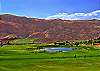 The views of nearby Snow Canyon State Park are breathtaking!  This view from the driving range is hard to beat.