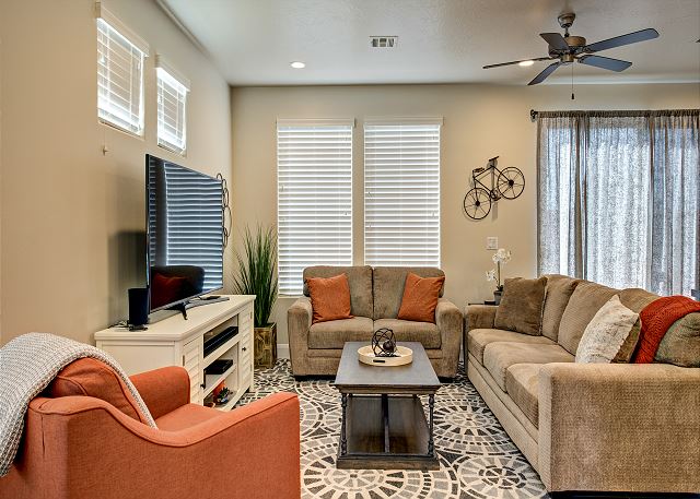 Enjoy plenty of seating in the Living Room while spending time with family and friends