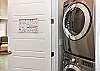The Washer & Dryer are conveniently located in the main hallway around the corner from the Master Bedroom.