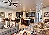 The Living Room is conveniently located adjacent to the Kitchen and Dining Table and is a great place for entertaining guests during downtime.