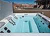Enjoy the large private hot tub on the upstairs balcony