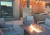Enjoy a stunning sunset or sunrise from the front patio while sitting around our cozy outdoor firepit.