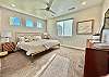 Bedroom 4 includes a King bed, private TV, and walk-in closet. 