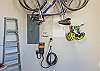 Located in the garage are bikes for your use and an EV charging station. 