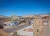 The Patio Deck is a spacious area to entertain guests while enjoying the beautiful surrounding landscapes of Snow Canyon State Park.