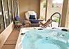 No matter if your on vacation or here for business. You will want to sit and relax in your very own private hot tub. 