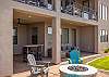 The Back Patio view showing you fire pit and lounge areas. 
