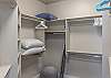 The primary closet provides a ton of space for all your luggage!