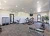 When staying in our unit you have access to the neighborhood fitness center which includes treadmills, elliptical, bench, and free weights.