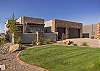 The view of the front courtyard of this beautiful home. 