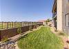 The back patio has a beautiful view of The Ledges Golf Club.