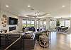 The view of The Ledges Golf Club as you walk into the front door.