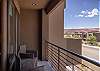 Located in the upstairs bedroom this balcony creates a private seating area to enjoy a little quiet time for yourself.