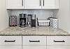 Keurig and reg drip coffee maker, in the kitchen, ready for you and your guests. 