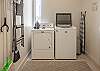 The laundry room has a washer, dryer, iron, ironing board and is stocked with laundry detergent if you desire to wash your clothes during your stay.