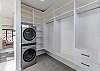 Enjoy the convenience of your own washer and dryer in the main bedroom closet.