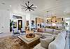 With an open and spacious floor plan, the Dining Room and Kitchen can accommodate meal preparations for groups large or small.