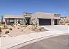 The outside of our home with large driveway and garage space. 