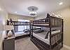 Bedroom 3 includes a Full over Full and Twin over Twin bunk beds with Twin trundle.