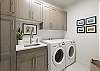 The laundry room has a washer, dryer, iron, ironing board and is stocked with laundry detergent if you desire to wash your clothes during your stay.