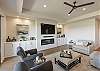 Turn on the fireplace and relax in comfort while you watch your favorite movie. 