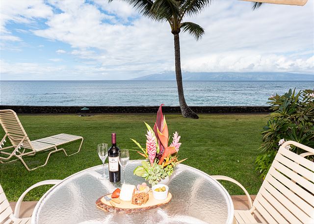 Enjoy the sounds of the ocean from your private lanai. 
