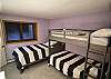 Also ffers a single Bunk Bed with a single Twin Bed.