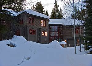 Exterior- Front of house in the Winter