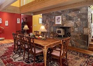 Dining Room - Wood Fire Place