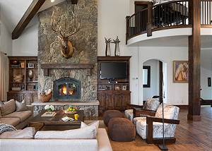 Great Room - Fireplace and Second Floor
