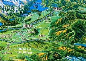 Map of the Jackson Hole 