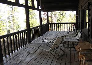 Deck - Seating and Forest Views