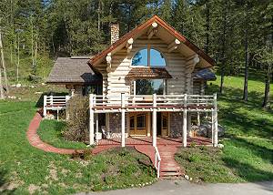 Cabin Front - Vacation Home in the Woods 