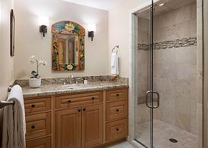 Downstairs Bathroom - Floral Accents 