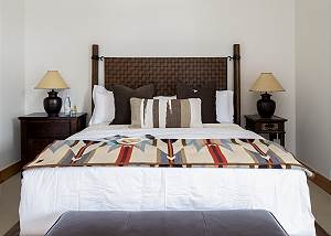 Primary Bedroom - King bed with luxury linens