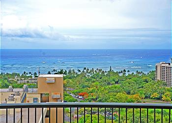 Lanikea at Waikiki 2403 2br/2ba/2pa Ocean View Suite - 1K1Q1SF