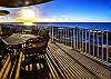 The oversized balcony, that is accessed from the living area, offers a table with seating for 8, and gorgeous views of the Gulf of Mexico.