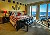 Gorgeous views of the Gulf of Mexico are featured from this spectacular bedroom suite.