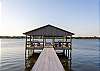 The complex offers a pier with seating for your to relax and enjoy the coastal breezes and sunsets. 