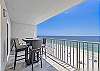 Enjoy endless views of the Gulf of Mexico from this 9th floor balcony. A great space to have your morning coffee or evening cocktail.