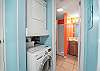 Enjoy the convenience of having a washer and dryer to use during your stay.