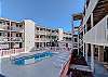 Las Palmas Unit 121 is located on the first floor just one flight of stairs up from parking. No elevator is on site