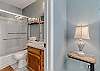 Bedroom 1 offers new furniture and a private bathroom