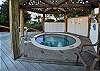 Outdoor hot tubs are offered throughout the complex