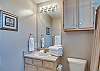 Bathroom 2 offers a tub/shower combo, a single vanity, and is fully stocked with linens for your stay.