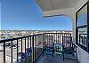 The private balcony can only be accessed from the bedroom and offers seating for extra relaxation