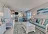 The living area offers a sofa sleeper and a murphy bed for additional overnight guests